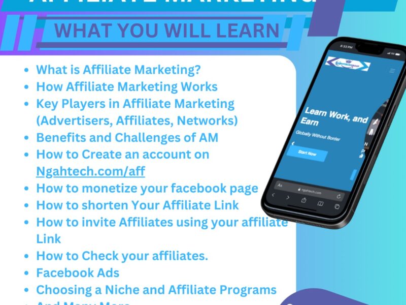 Learn Affiliate marketing